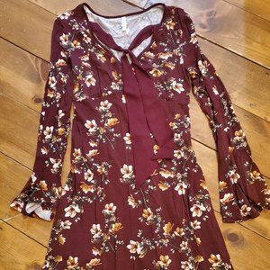 Floral mini dress, size S